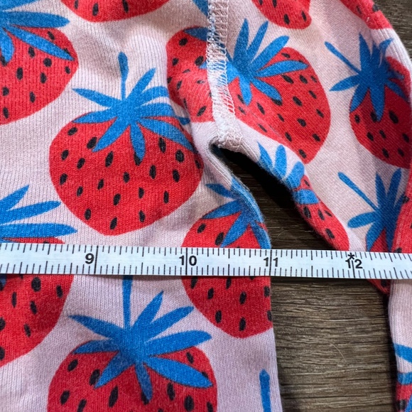 Hanna Andersson Girls Long John Hanna Jams Strawberry, Size 5,  Organic Cotton - Picture 5 of 13
